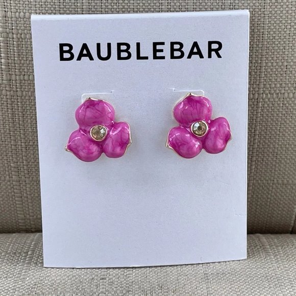 Baublebar Women Earrings Pink Ear Fashion Jewelry New - Picture 8 of 9